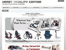 Tablet Screenshot of hemetmobility.com
